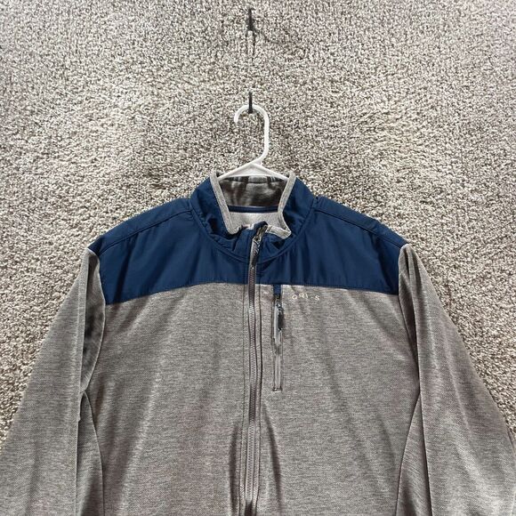 Orvis Jacket Mens Extra Large Grey Blue Full Zip Polyester Adult Zip Pockets - Picture 4 of 13